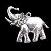 Pendant, Zinc Alloy Jewelry Findings, Elephant 38x30mm, Sold by Bag