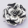 Pendant, Zinc Alloy Jewelry Findings, Flower 33x30mm, Sold by Bag  