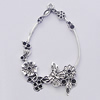 Pendant, Zinc Alloy Jewelry Findings, Flower 32x58mm, Sold by Bag  
