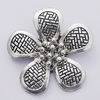 Pendant, Zinc Alloy Jewelry Findings, Flower 40x37mm, Sold by Bag