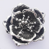 Pendant, Zinc Alloy Jewelry Findings, Flower 37mm, Sold by Bag