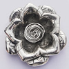 Pendant, Zinc Alloy Jewelry Findings, Flower 39x40mm, Sold by Bag