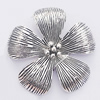 Pendant, Zinc Alloy Jewelry Findings, Flower 52mm, Sold by Bag  
