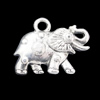 Pendant, Zinc Alloy Jewelry Findings, Elephant 17x12mm, Sold by Bag  