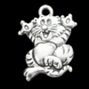 Pendant, Zinc Alloy Jewelry Findings, Animal 14x17mm, Sold by Bag  