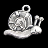 Pendant, Zinc Alloy Jewelry Findings, Snail 18x15mm, Sold by Bag  