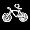 Pendant, Zinc Alloy Jewelry Findings, Bike 16x12mm, Sold by Bag  