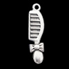 Pendant, Zinc Alloy Jewelry Findings, Comb 8x27mm, Sold by Bag  