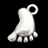 Pendant, Zinc Alloy Jewelry Findings, Foot 9x15mm, Sold by Bag  