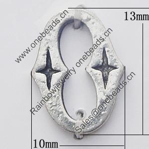 Pendant, Zinc Alloy Jewelry Findings, 10x13mm, Sold by Bag  