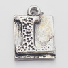 Pendant, Zinc Alloy Jewelry Findings, 12x16mm, Sold by Bag  