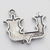 Pendant, Zinc Alloy Jewelry Findings, 20x18mm, Sold by Bag  
