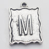 Pendant, Zinc Alloy Jewelry Findings, 17x23mm, Sold by Bag  