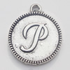 Pendant, Zinc Alloy Jewelry Findings, Flat Round 18x21mm, Sold by Bag  