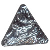 Resin Silver Foil Zircon Cabochons with Hole, Triangle, 26x26mm, Sold by Bag  