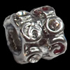 European Style Beads Zinc Alloy Jewelry Findings, 8x10mm Hole:4mm, Sold by PC  