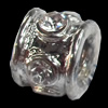 European Style Beads Zinc Alloy Jewelry Findings, 7x10mm Hole:4mm, Sold by PC  