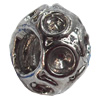 European Style Beads Zinc Alloy Jewelry Findings, 7x10mm Hole:4mm, Sold by PC  