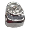 European Style Beads Zinc Alloy Jewelry Findings, 8x11mm Hole:5mm, Sold by PC  