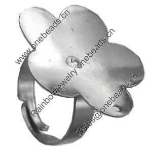 Iron Rings Caps, Flower, 27mm, Sold by PC  