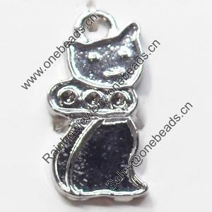 Pendant, Zinc Alloy Jewelry Findings, 10x21mm, Sold by Bag  