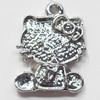 Pendant, Zinc Alloy Jewelry Findings, 11x17mm, Sold by Bag  