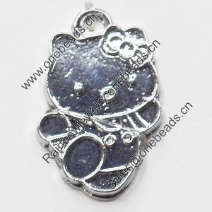 Pendant, Zinc Alloy Jewelry Findings, 16x25mm, Sold by Bag  