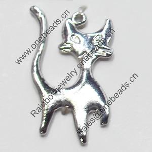 Pendant, Zinc Alloy Jewelry Findings, 12x22mm, Sold by Bag  