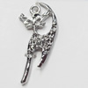 Pendant, Zinc Alloy Jewelry Findings, 14x30mm, Sold by Bag  