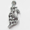 Pendant, Zinc Alloy Jewelry Findings, 9x25mm, Sold by Bag  