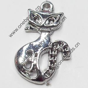 Pendant, Zinc Alloy Jewelry Findings, 15x25mm, Sold by Bag  