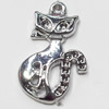 Pendant, Zinc Alloy Jewelry Findings, 15x25mm, Sold by Bag  