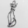 Pendant, Zinc Alloy Jewelry Findings, 10x34mm, Sold by Bag  