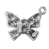 Pendant, Zinc Alloy Jewelry Findings, Butterfly 16x15mm, Sold by Bag  
