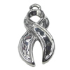 Pendant, Zinc Alloy Jewelry Findings, 11x22mm, Sold by Bag  