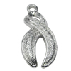 Pendant, Zinc Alloy Jewelry Findings, 14x30mm, Sold by Bag  