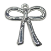 Pendant, Zinc Alloy Jewelry Findings, Bowknot 20x25mm, Sold by Bag  