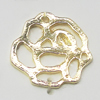 Pendant, Zinc Alloy Jewelry Findings, Flower 13x12mm, Sold by Bag  