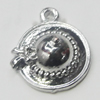 Pendant, Zinc Alloy Jewelry Findings, 15x18mm, Sold by Bag  