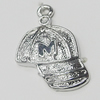 Pendant, Zinc Alloy Jewelry Findings, Cap 15x23mm, Sold by Bag  