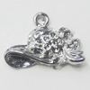 Pendant, Zinc Alloy Jewelry Findings, Cap 20x18mm, Sold by Bag  