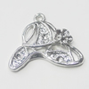 Pendant, Zinc Alloy Jewelry Findings, Cap 25x23mm, Sold by Bag  