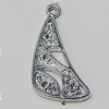 Pendant, Zinc Alloy Jewelry Findings, 14x29mm, Sold by Bag  