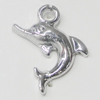 Pendant, Zinc Alloy Jewelry Findings, Dolphin 16x22mm, Sold by Bag  