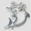 Pendant, Zinc Alloy Jewelry Findings, Dolphin 14x20mm, Sold by Bag  
