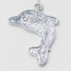 Pendant, Zinc Alloy Jewelry Findings, Dolphin 23x31mm, Sold by Bag  