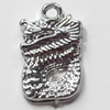 Pendant, Zinc Alloy Jewelry Findings, 10x15mm, Sold by Bag  