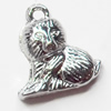 Pendant, Zinc Alloy Jewelry Findings, 13x15mm, Sold by Bag  