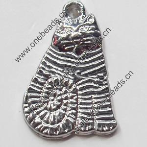 Pendant, Zinc Alloy Jewelry Findings, 13x20mm, Sold by Bag  