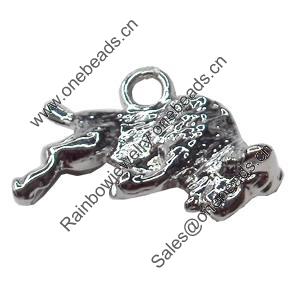 Pendant, Zinc Alloy Jewelry Findings, 20x14mm, Sold by Bag  